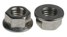 Nakrętka sześciokątna z kołnierzem M12 Kołnierz nieząbkowany Stal nierdzewna A2 304