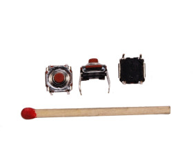 Mikroswitch poziomy, kwadrat 7*7mm H-5mm 4pin wodoszczelny