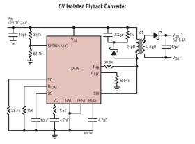Isolated Flyback Converter without an Opto-Coupler