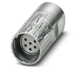 Złącze wielostykowe przemysłowe 6-pinowe M23 Montaż na kablu Gniazdo Phoenix Contact