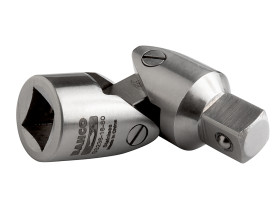 Nasadka, Stal nierdzewna, rozm: 1/2 cala, typ: Kwadratowy, dł: 80 mm