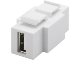 Moduł Keystone gniazdo USB 2.0 (typ A oraz B) - moduł dwustronny