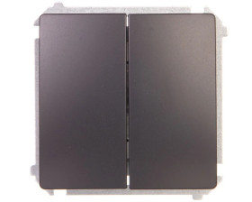 Simon Basic Łącznik schodowy podwójny grafit BMW6/2.01/28