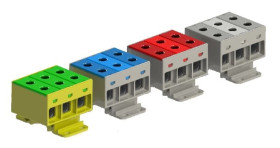 Złączka szynowa 3-torowa 35mm2 niebieska ZGX-3X35 niebieska ENE-00182