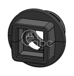 Dławnica kablowa dzielona QVT-CLICK 25, na 1 moduł QT mały, szara, 45730