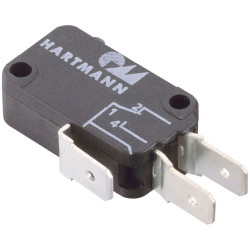 PTR Hartmann 04G01C01X01A Microswitch 250V AC 16A 1x On/(On) Momentary