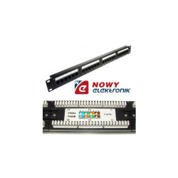 Patch Panel 24-port UTP5e Rack 19" 1U złącza krone LSA