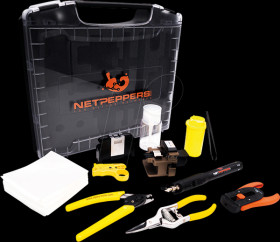 NP-FIBER-KIT213 FO tool case with splice protection press
