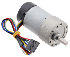 Pololu 6.3:1 Metal Gearmotor 37Dx65L mm 12V with 64 CPR Encoder (Helical Pinion)