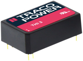 DC converter, 21.6-26.4 VDC, 3 W, 2 outputs, ±15 VDC, 60 % efficiency, THI 3-2423