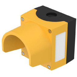 EAO 45-420.2403 EAO Series45 Enclosure 1 Hole Protective Shroud Yellow Metal