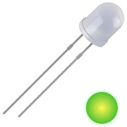 Quadrios 2111O170 LED yellow-green 5 mm 700 mcd 30&#xB0; 20 mA 2 V wired LED