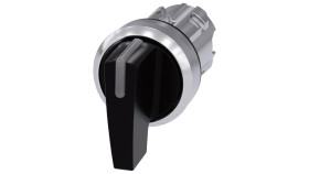 Przełącznik długie pióro 3 pozycyjny 22mm bez samopowrotu możl podświetlenie czarny metal SIRIUS ACT 3SU1052-2CL10-0AA0
