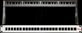 418020 Patch panel KS for 24x Keystone modules, grey