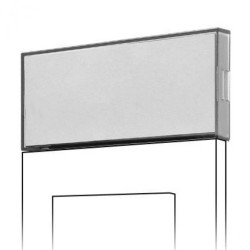 Simon 55 Szyld opisowy duży Transparentny ciemny TRLSD/06