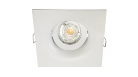 Oprawa Napoli Kwadrat Biała Odlew Aluminium