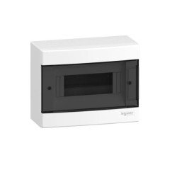 Rozdzielnica modułowa 1x8 natynkowa IP40 Easy9 EZ9EU-1-8-NT-T drzwi transparentneEZ9EUC108