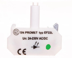 Blok podświetlający LED uniwersalny EF22LN zielony 24-230V AC/DC W0-Ł NEF22 EF22LN Z