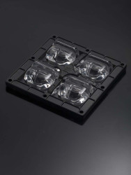 Soczewka LED 4-LEDowa 90 x 90 x 14.83mm, Ledil, seria: STRADA