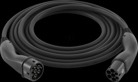 5555934001 Type 2 cable, standard, 11 kW, 20 A, 3 -phase, 5 m, black
