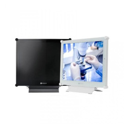 Monitor LED 19” w metalowej obudowie, z hartowanym szkłem optycznym, do pracy 24/7 CCTV, przód IP22 X-19E