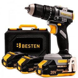 Wkrętarka akumulatorowa bezszczotkowa udarowa BESTEN BE-2885 20V 50 Nm 2x2.0Ah ładowarka 60 min walizka