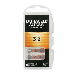 30 x baterie do aparatów słuchowych Duracell ActivAir 312