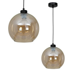Lampa wisząca SOFIA AMBER 1xE27 MLP6578 Milagro