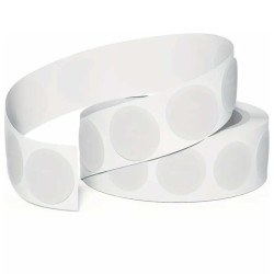 Tagi NFC NTAG215 okrągłe 25mm programowalne zestaw na rolce 50 sztuk