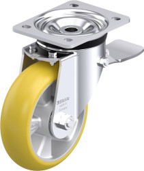 Blickle 936616 LK-ALTH 160K-ST-CO Rolka obrotowa z blachy stalowej Średnica koła: 160 mm Maksymalne obciążenie: 600 kg 1