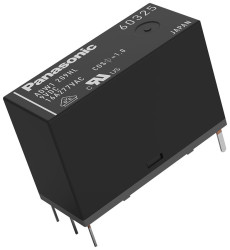 Przekaźnik mocy 3V dc SPST Panasonic 200mW, montaż PCB 45Ω Styk płytki drukowanej