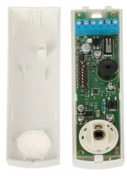 Czujnik kurtynowy pir quad z optyką lustrzaną. Regulowany zasięg detekcji 4-6m lub 6-8m. Wymiary 120,4x30,7x36,7mm NEO PIR CRT