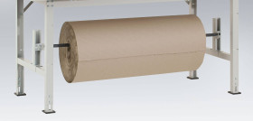 Manuflex AS1201.7035 Zestaw rolek do montażu na stole 1500 mm szerokości stołu (pasuje do szerokości ramy 1250 mm) RAL70