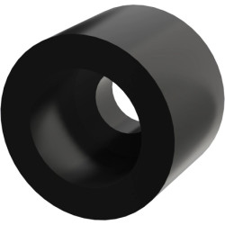 Round spacer sleeve, without thread, M4, PA, 005.97.409