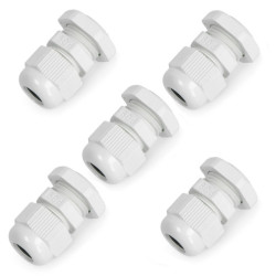 Przepust kablowy hermetyczny IP68 - gwint PG9 - szary 5szt.