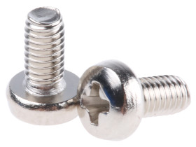 Śruby maszynowe M3 łeb z łbem walcowym soczewkowym Mosiądz długość 6.0mm skok 0.50mm