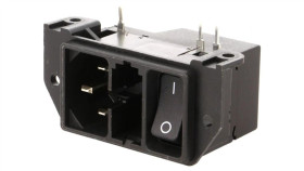 Dd21.0121.1111Złącze Zasilające Ac Gniazdo Męskie 10A Iec 60320 C14 (E)