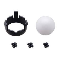 Kulka podporowa + mocowanie dla podwozia Romi Chassis - Czarne