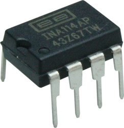 Single instrumentation amplifier, PDIP-8, INA114AP
