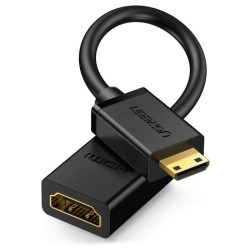 Adapter miniHDMI/HDMI 4K UGREEN Mini HDMI Wtyk - HDMI Gniazdo, Kabel