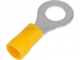 OKY10 konektor oczkowy ( kabel 2,5mm2 ) M10, żółty