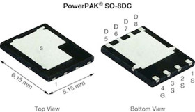 MOSFET N-kanałowy 137 A. PowerPAK SO-8DC 80 V SMD 0.00288 Ω