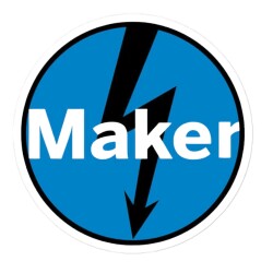 Maker Zap Sticker - Blue