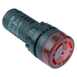Red 22mm Buzzer Panel Indicator 12V