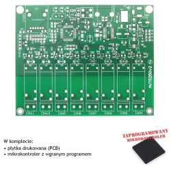 Karta przekaźników z interfejsem Ethernet - PCB i mikroprocesor do projektu AVT 5250