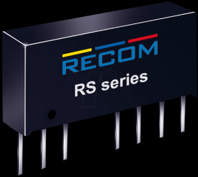 10002818 DC/DC converter RS, 4.5-9 Vin, dual, ± 15 Vout, ± 67 mA, SIP-8