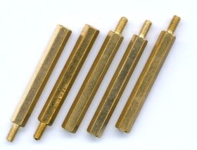 M3 TULEJKA 35mm GWINT ZEWNĘTRZNY/WEWNĘTRZNY (5 SZTUK) (ZLM3-TUL35-ZW)