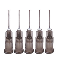 Dozujące Igły Kleju Topnika 22G 0,41 - Metalowa Końcówka - 5szt