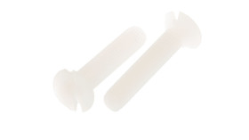 Śruby maszynowe M3 łeb z łbem stożkowym Nylon długość 16.0mm skok 0.50mm