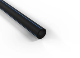 Rura gładkościenna światłowodowa QRGS (OPTO) 40/3.7-250 czarna z niebieskim paskiem, w kręgu 250m – 00403725033